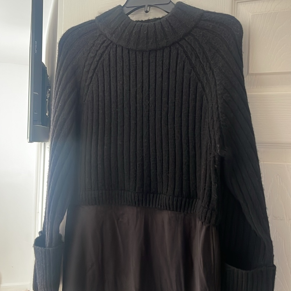 Chic Black Long Sleeve Dress - Picture 2 of 5